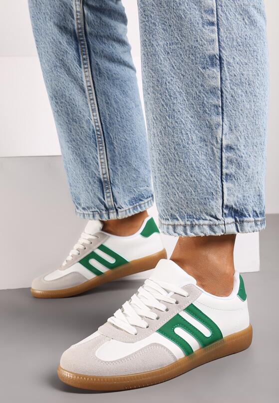 Sneakers Alb cu verde 3