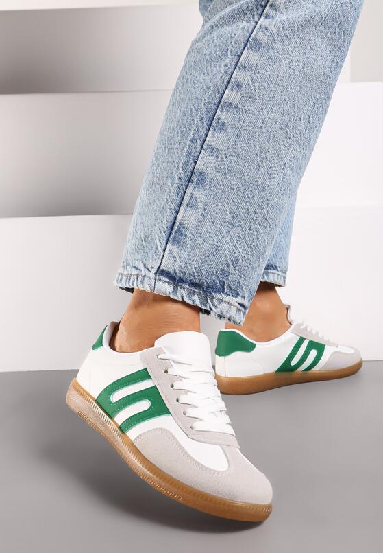 Sneakers Alb cu verde 2