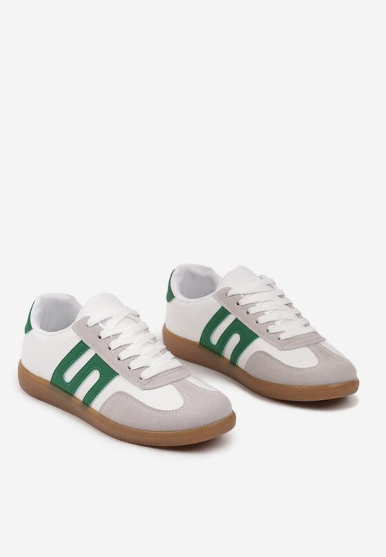 Sneakers Alb cu verde 6