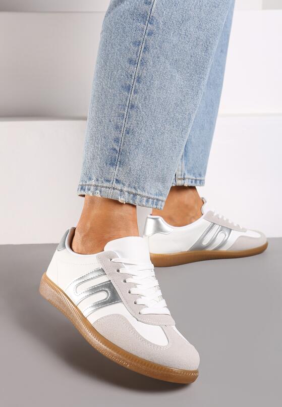 Sneakers Alb cu argintiu 1
