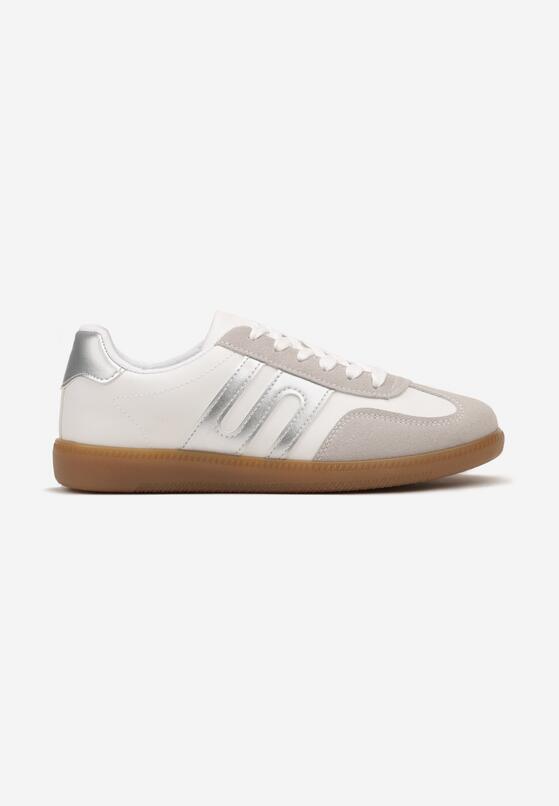 Sneakers Alb cu argintiu 4