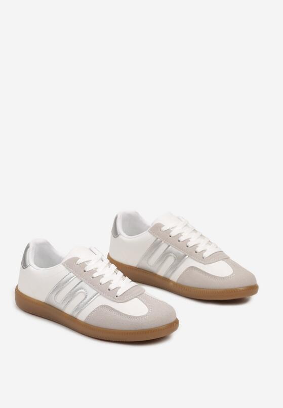 Sneakers Alb cu argintiu 5