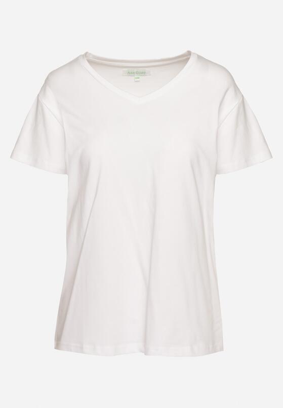 Biały T-shirt Bawełniany o Klasycznym Fasonie Iridessae 6
