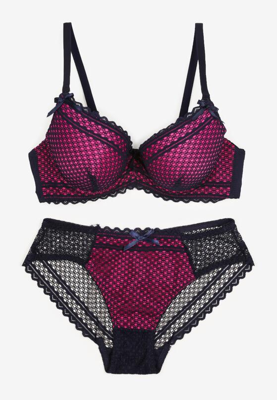 Compleu Bleumarin cu fucsia 5