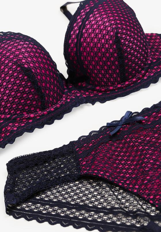 Compleu Bleumarin cu fucsia 6
