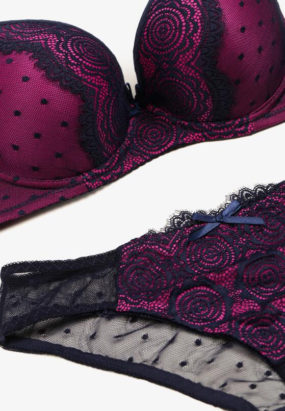 Compleu Bleumarin cu fucsia 6