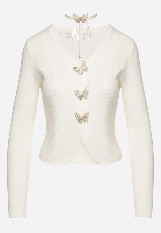 Cardigan Alb 6