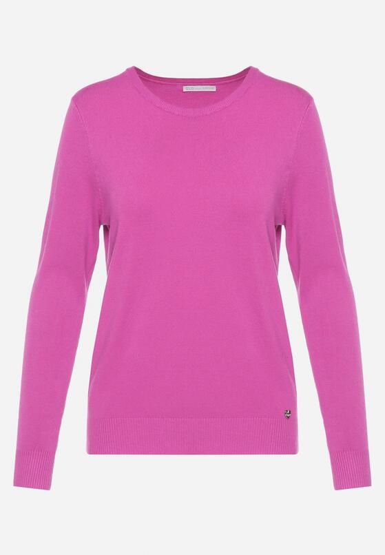 Fioletowy Sweter w Klasycznym Stylu Irimarie 6