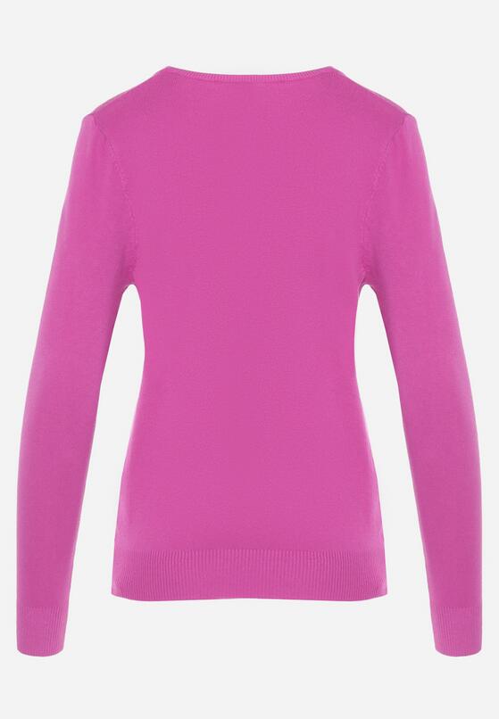Fioletowy Sweter w Klasycznym Stylu Irimarie 7