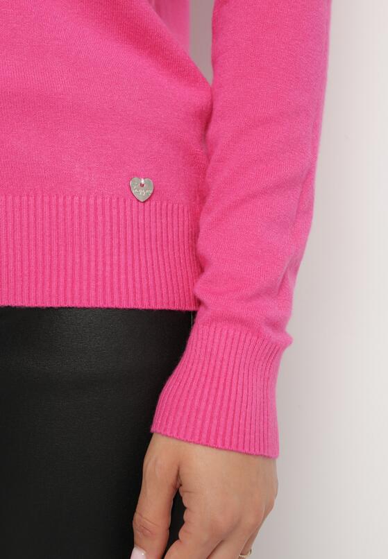 Różowy Sweter w Klasycznym Stylu Irimarie 5