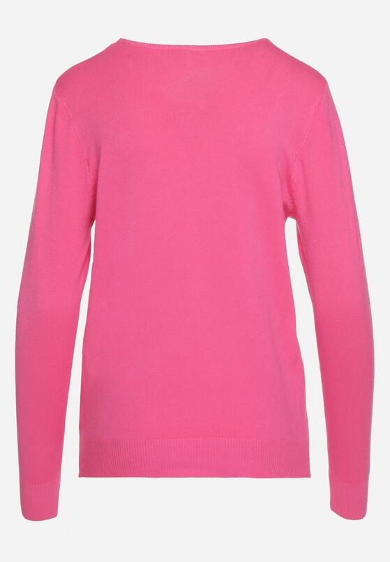 Różowy Sweter w Klasycznym Stylu Irimarie 7