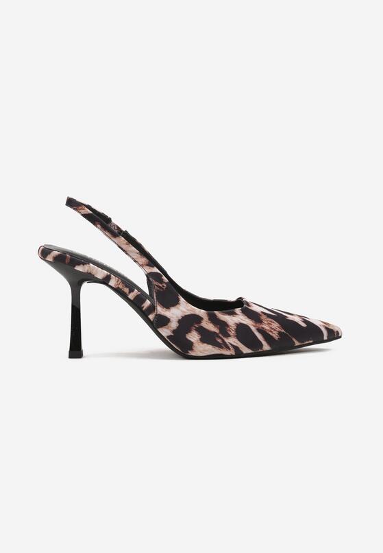 Pantofi stiletto Imprimeu leopard 4