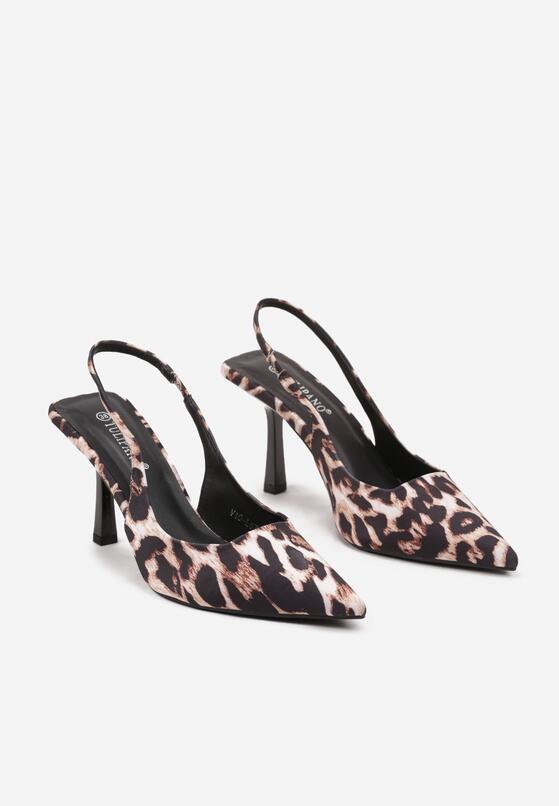 Pantofi stiletto Imprimeu leopard 5