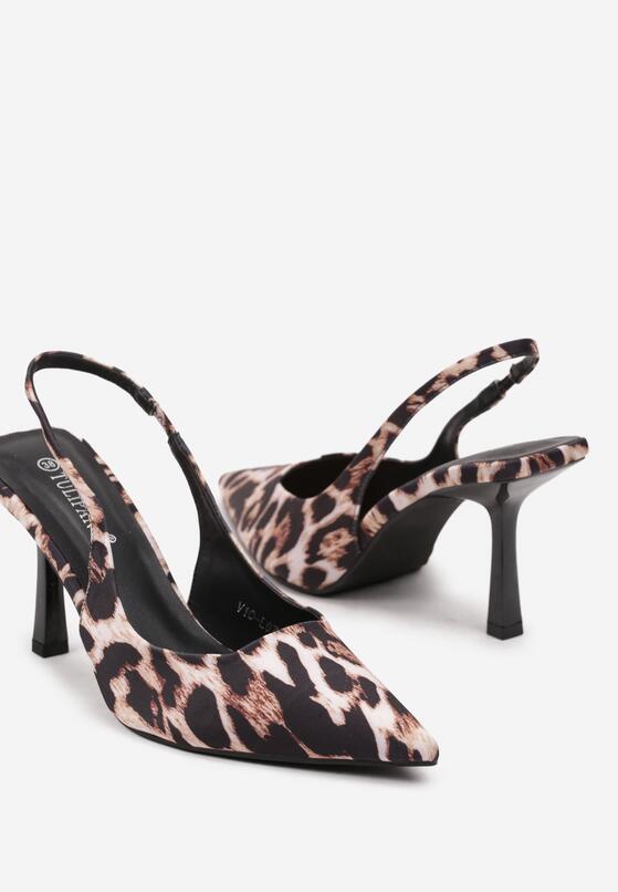 Pantofi stiletto Imprimeu leopard 6