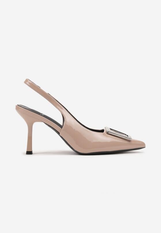 Pantofi stiletto Bej 4