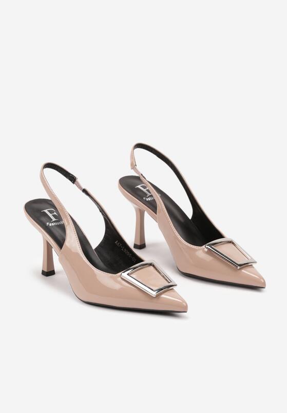 Pantofi stiletto Bej 5