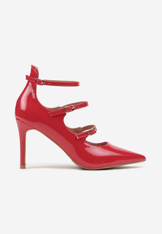 Pantofi stiletto Roșii 4