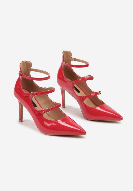 Pantofi stiletto Roșii 5