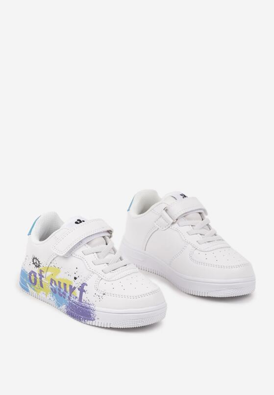 Pantofi sport Alb cu albastru 2