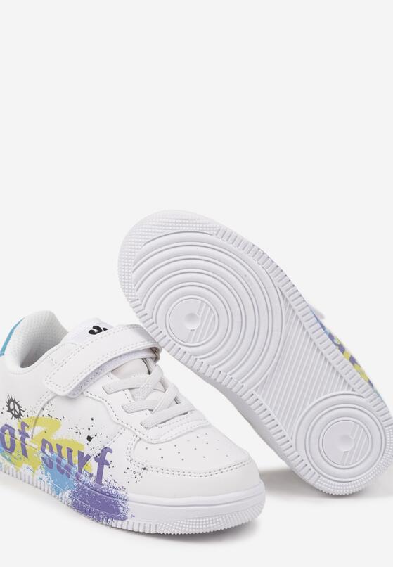 Pantofi sport Alb cu albastru 3