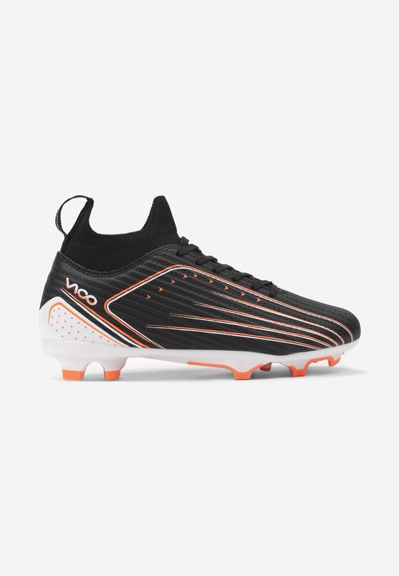 Czarno-Pomarańczowe Buty Sportowe Korki z Piankowego Materiału Veristhra 1
