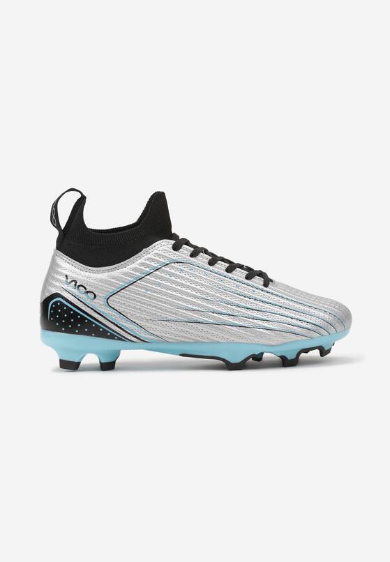Srebrno-Niebieskie Buty Sportowe Korki z Piankowego Materiału Veristhra 1
