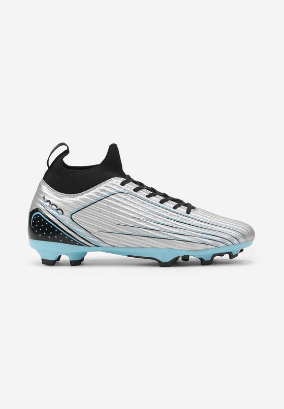 Srebrno-Niebieskie Buty Sportowe Korki na Sznurowanie Erisiora 1