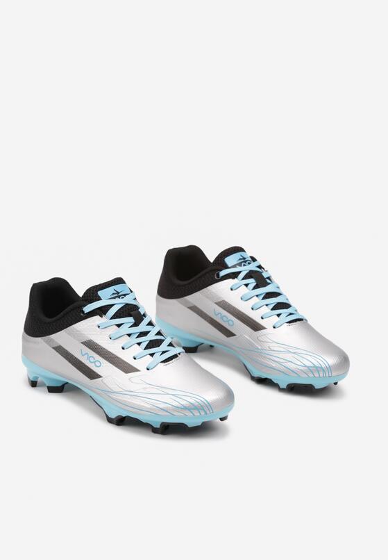 Pantofi sport Argintiu cu albastru 2