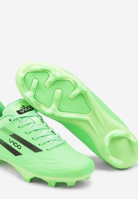 Zielone Buty Sportowe Korki z Ozdobnym Napisem Verisaele 3