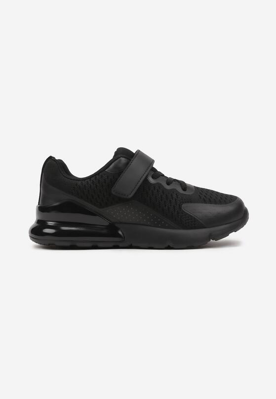 Czarne Płaskie Buty Sportowe Sneakersy z Transparentną Wstawką Bianele 1