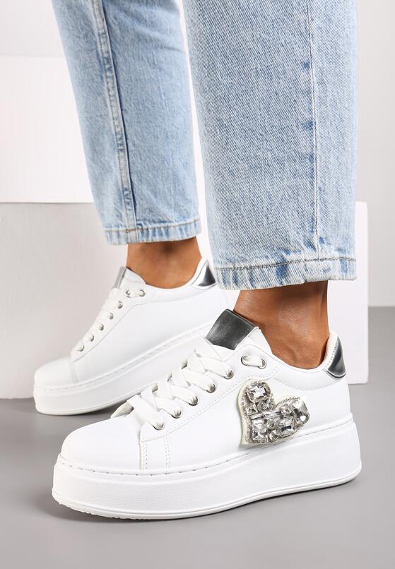 Sneakers Alb cu argintiu 1