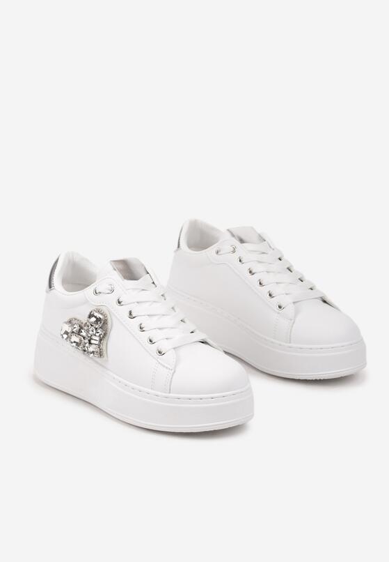 Sneakers Alb cu argintiu 5