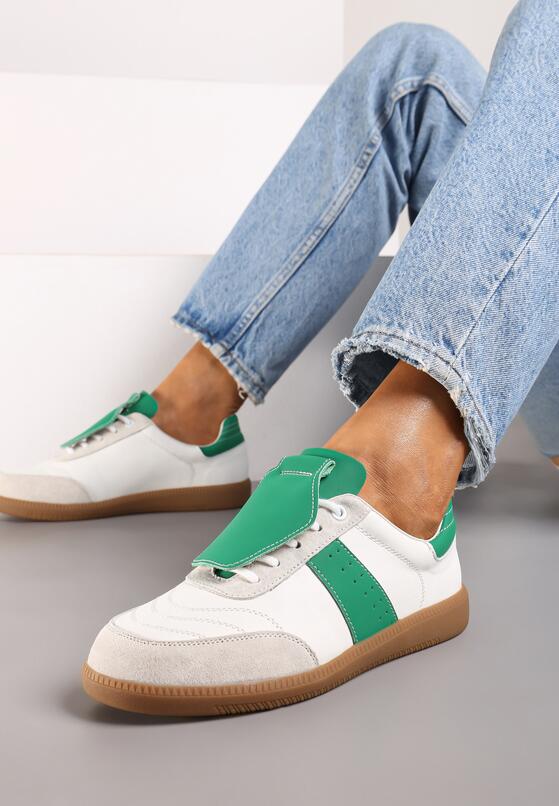 Sneakers Alb cu verde 2