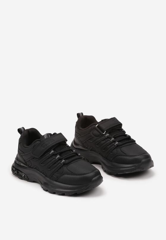 Czarno-Szare Buty Sportowe Typu Sneakersy Zapinane na Rzep Veriani 2