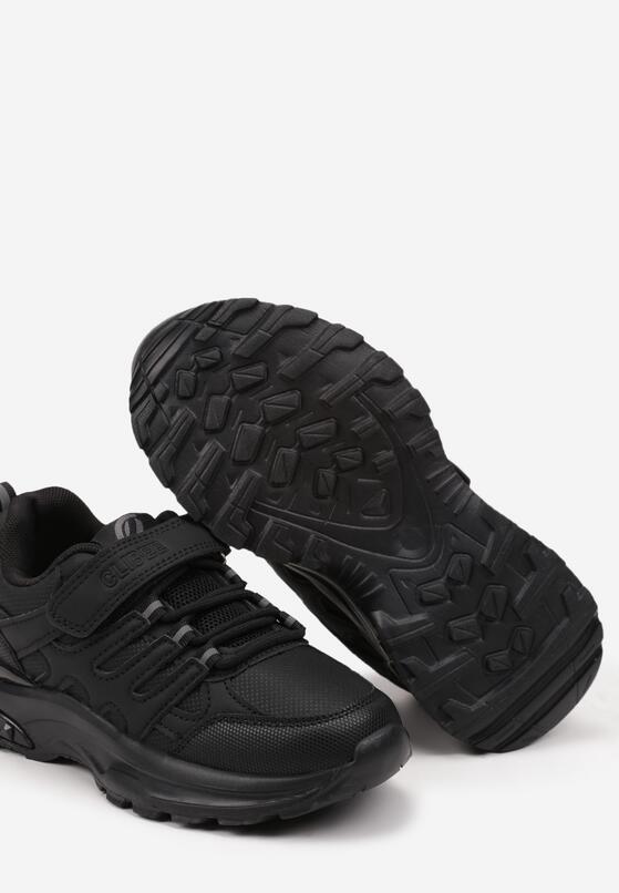 Czarno-Szare Buty Sportowe Typu Sneakersy Zapinane na Rzep Veriani 3