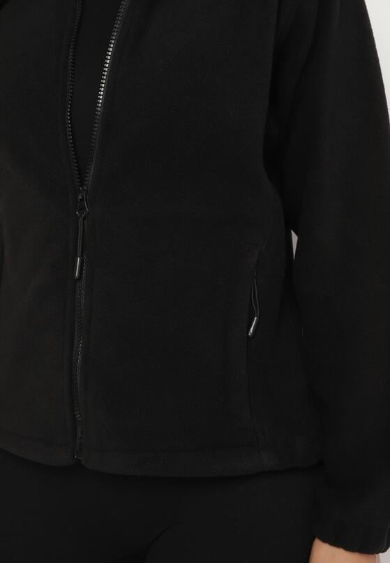 Czarna Rozpinana Bluza ze Ściągaczami Laorin 5