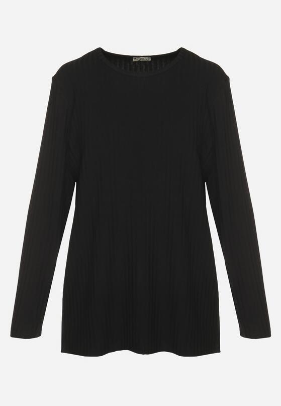 Czarna Prążkowana Bluzka Longsleeve Gigiora 6