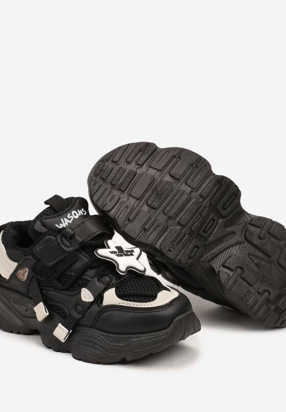Czarne Buty Sportowe Sneakersy z Detalem w Kształcie Gwiazdki Leridae 3