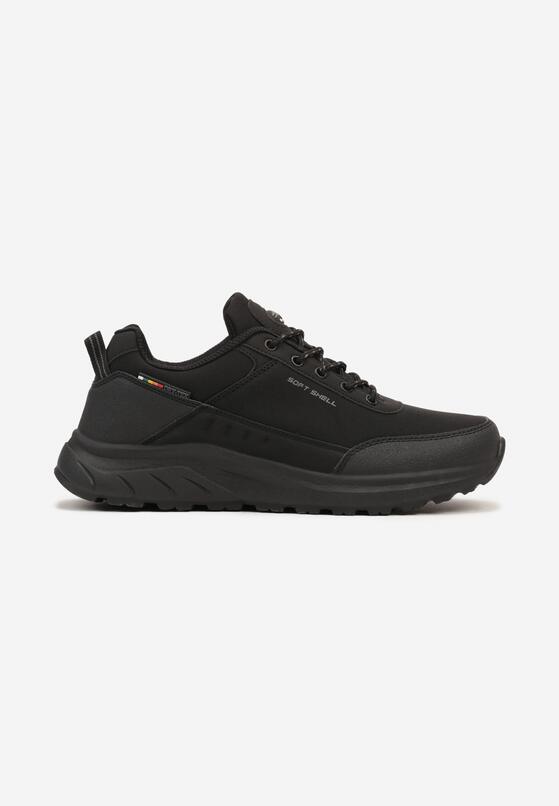 Czarne Buty Sportowe w Typie Trekkingowych Sznurowane  Taivonna 1