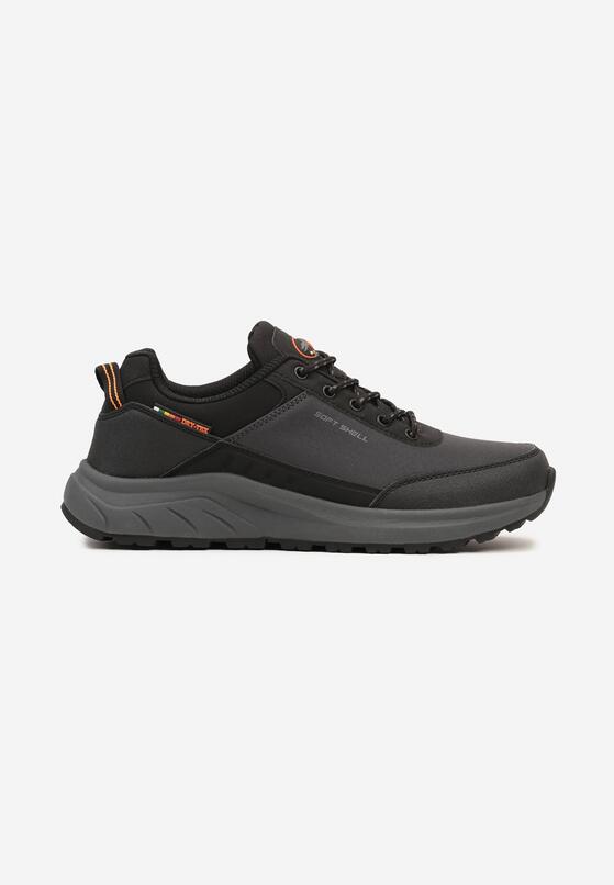 Ciemnoszare Buty Sportowe w Typie Trekkingowych Sznurowane  Taivonna 1