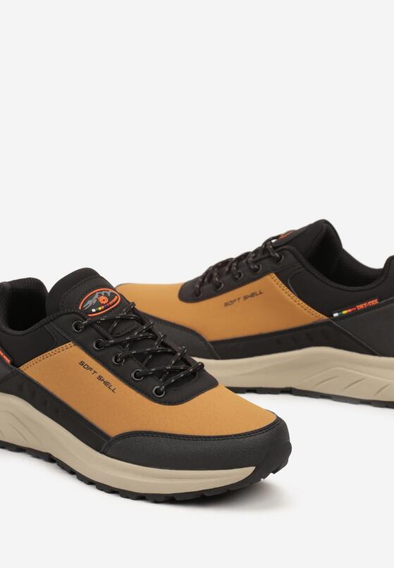 Brązowe Buty Sportowe w Typie Trekkingowych Sznurowane  Taivonna 3