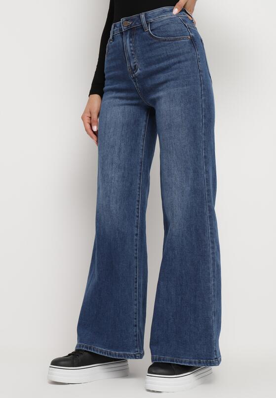 Niebieskie Szerokie Jeansy Typu Dzwony Rorilda 1