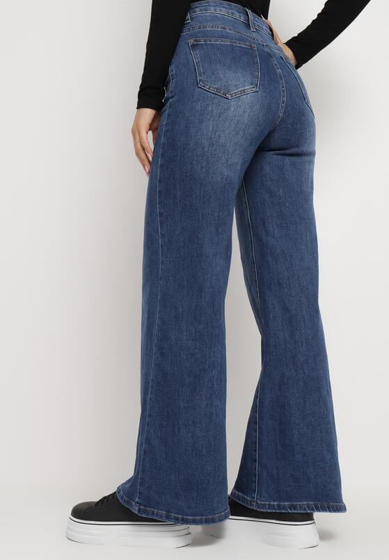 Niebieskie Szerokie Jeansy Typu Dzwony Rorilda 3