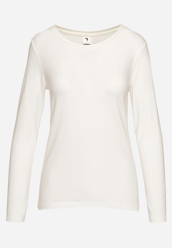 Biała Bawełniana Bluzka Longsleeve Tailene 6