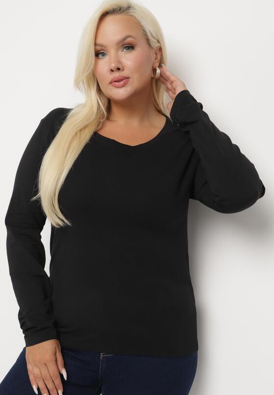 Czarna Bluzka Lonsleeve z Bawełny Niritha 4