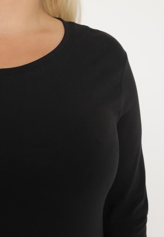 Czarna Bluzka Lonsleeve z Bawełny Niritha 5