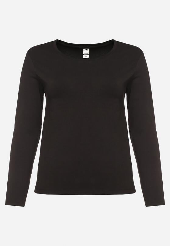 Czarna Bluzka Lonsleeve z Bawełny Niritha 6