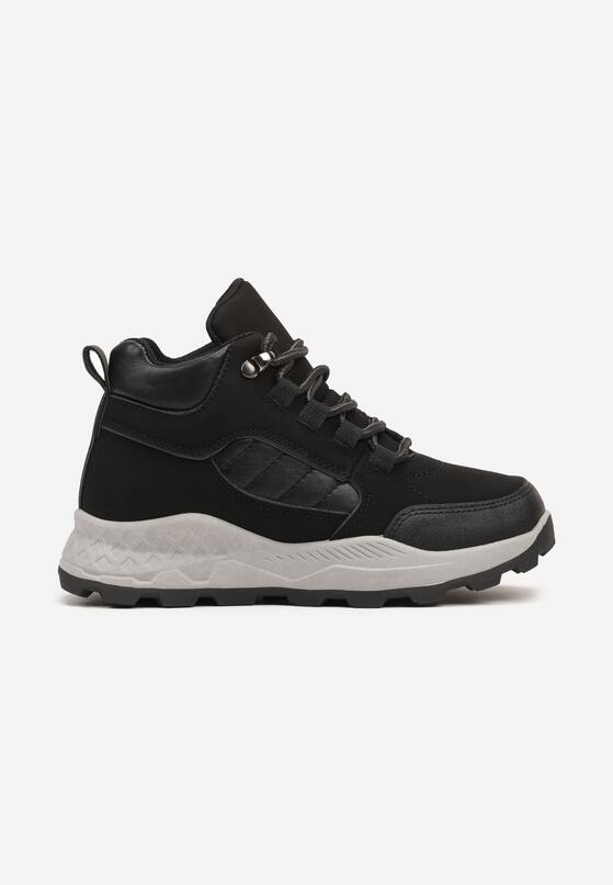 Czarne Botki Typu Sneakersy na Grubej Podeszwie Isalore 1