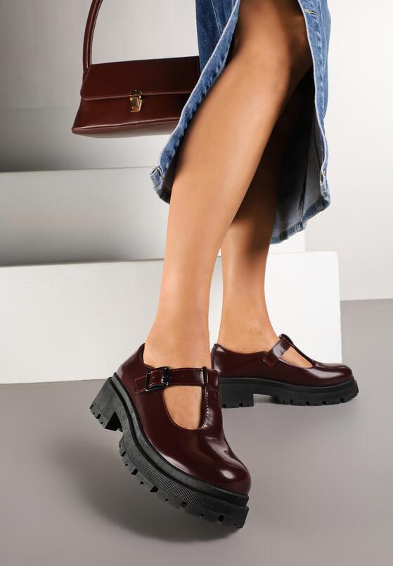 Pantofi casual Bordo 2