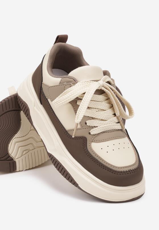 Pantofi sport Bej cu maro 1